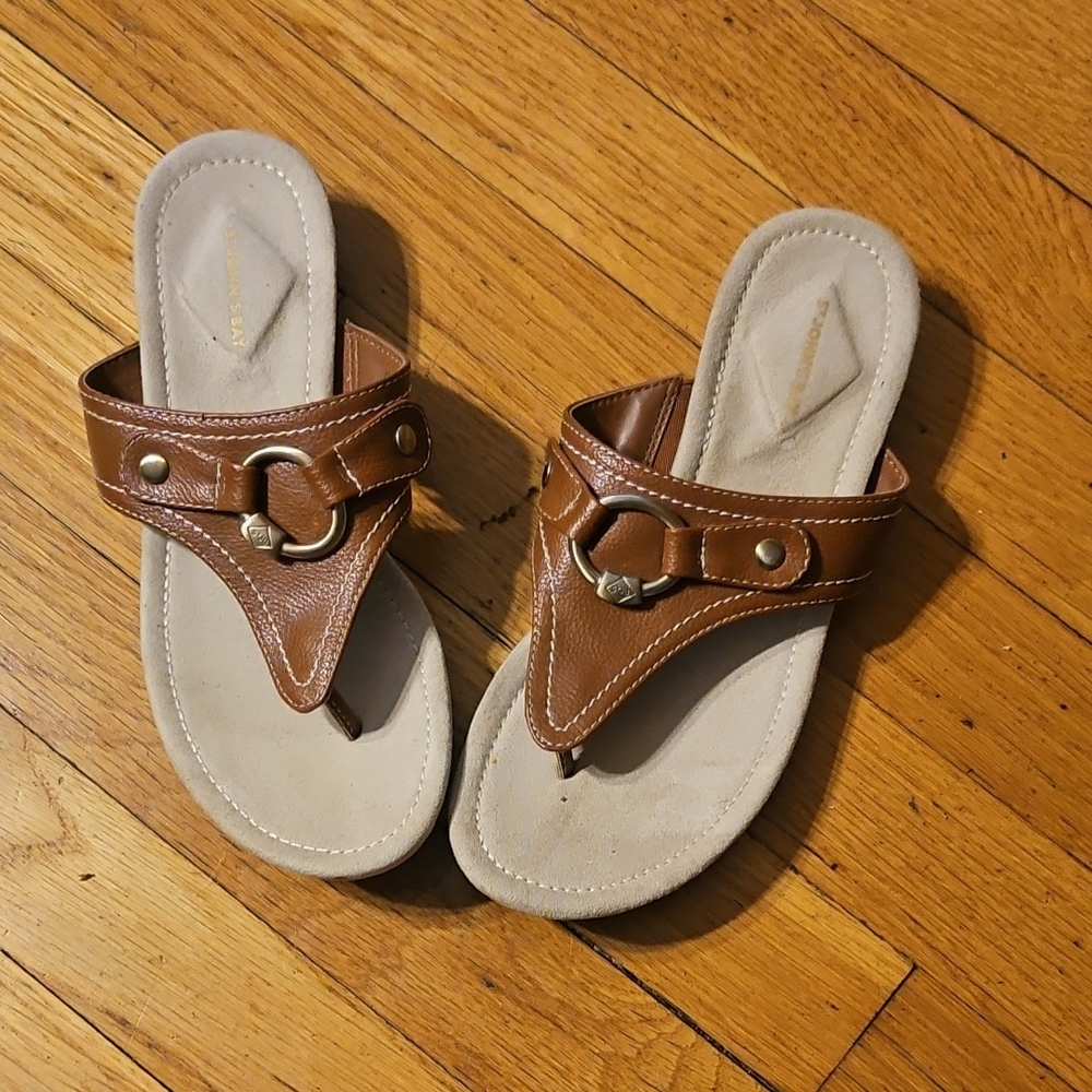Brown Leather Women's Sandals